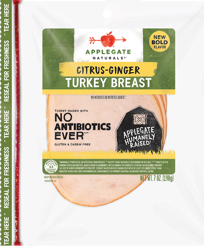 Products Deli Meat Applegate Naturals® CitrusGinger Turkey Breast